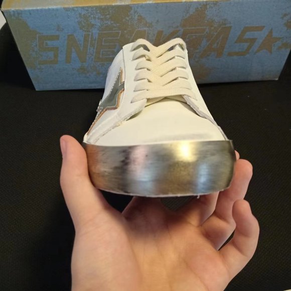  white casual old star dirty sneakers main image 10